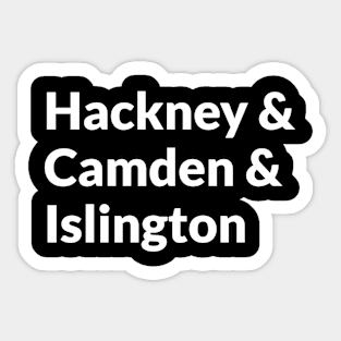 London neighbourhoods Sticker